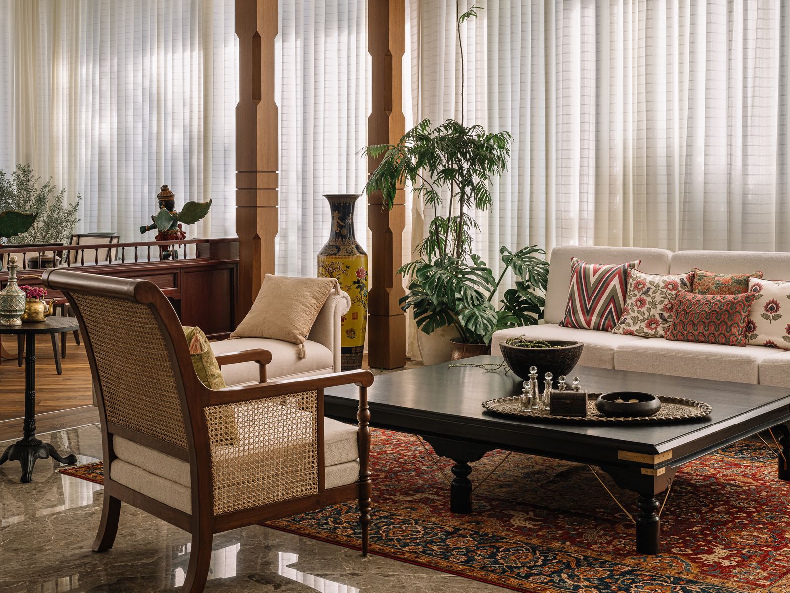 This 6,000-square-foot Mumbai duplex reverberates with a striking Malabar spirit
