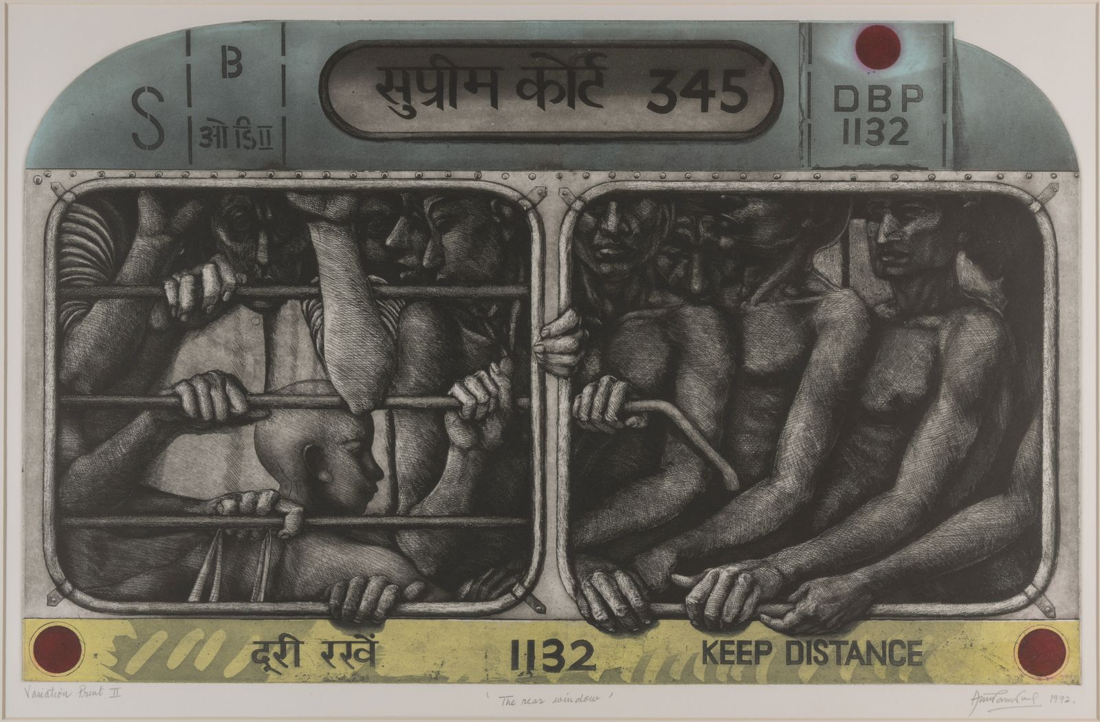 Image may contain Art Painting Person Baby Bus Transportation and Vehicle