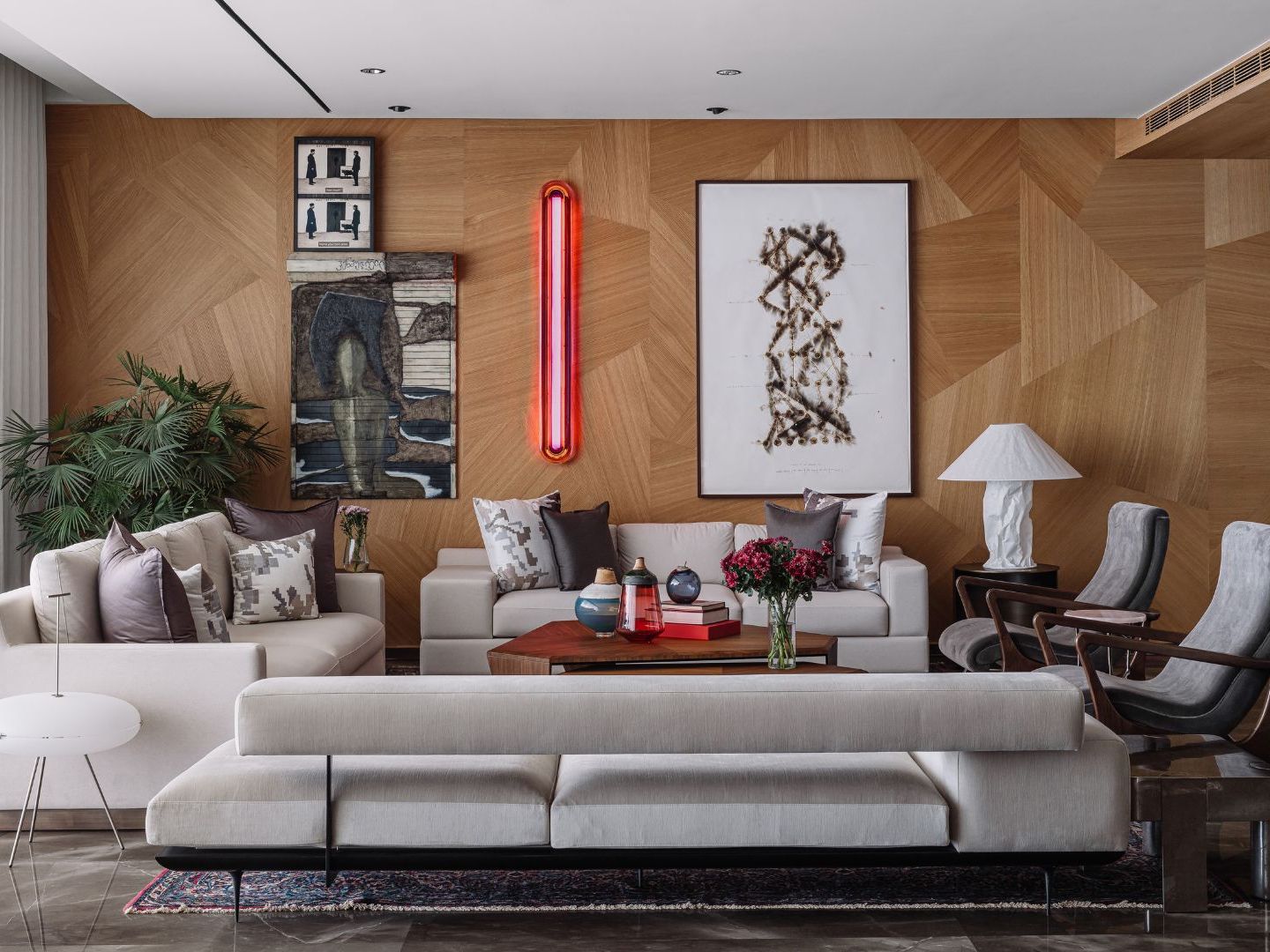 This 9,000-square-foot Gurugram apartment looks like an art gallery and feels like home