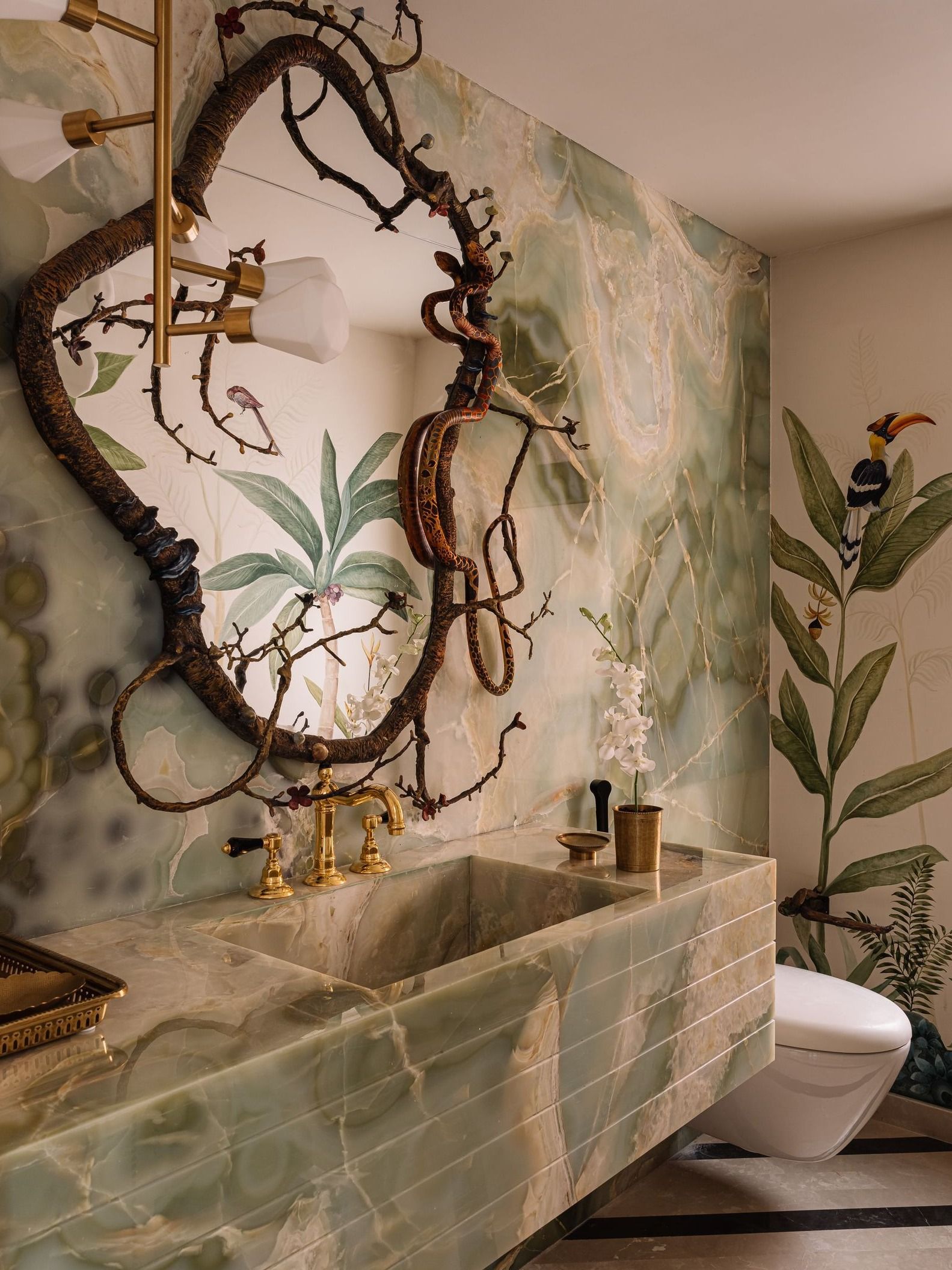 Image may contain Sink Sink Faucet Basin Indoors Interior Design Bathroom Room and Toilet