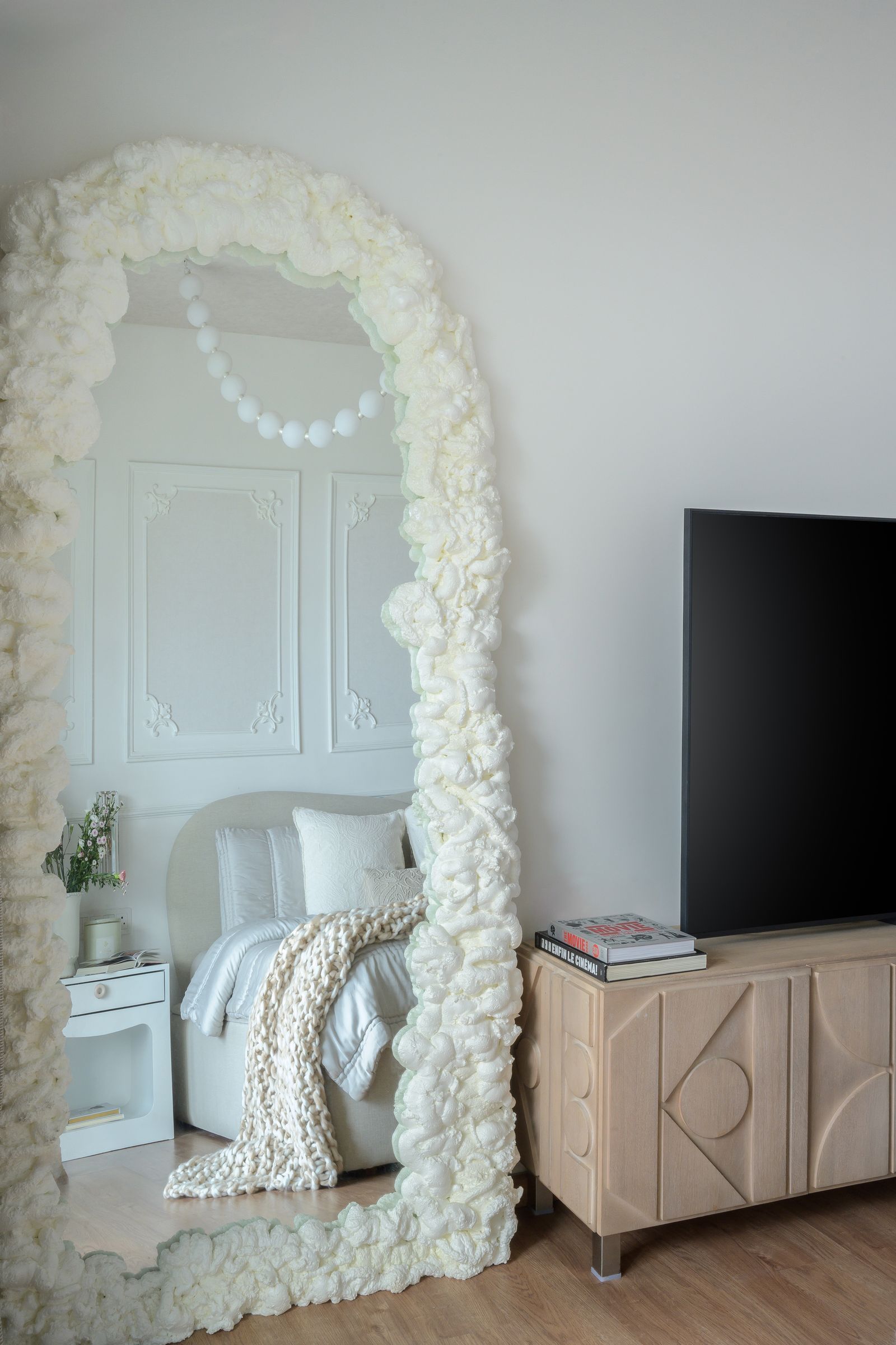 Image may contain Computer Hardware Electronics Hardware Monitor Screen TV Indoors Furniture and Plant
