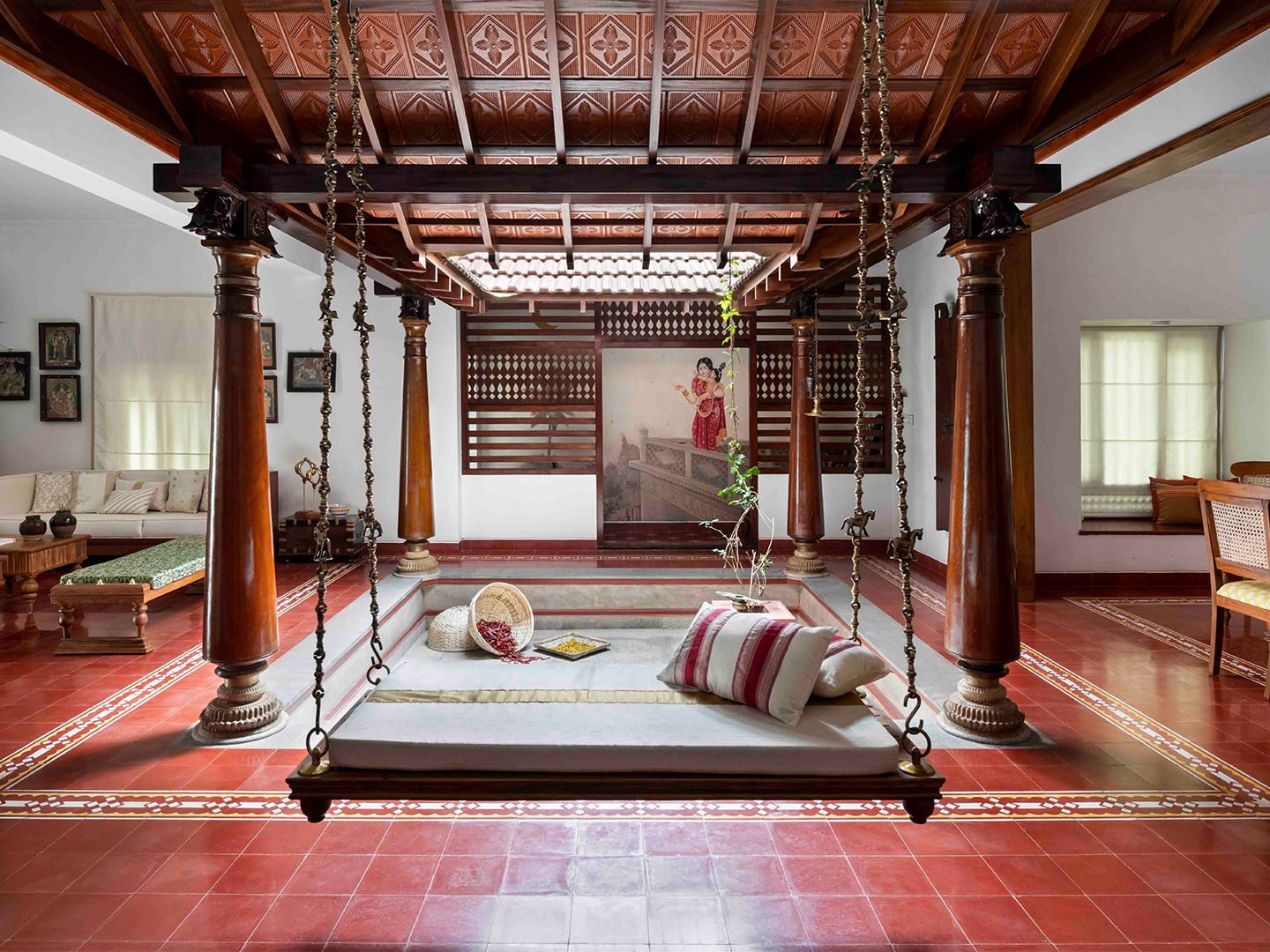 This nostalgic Kerala home was built around a beautiful traditional courtyard