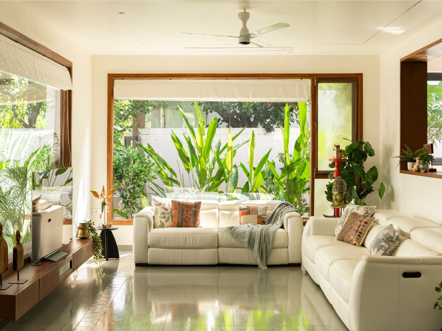 This triplex villa in Hyderabad was designed with a unique brief: “No mosquitoes, no dust!”
