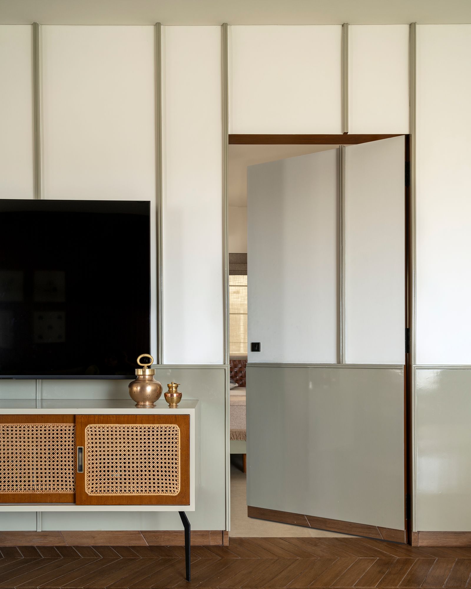 Image may contain Indoors Interior Design Electronics Screen Door Computer Hardware Hardware Monitor and Furniture