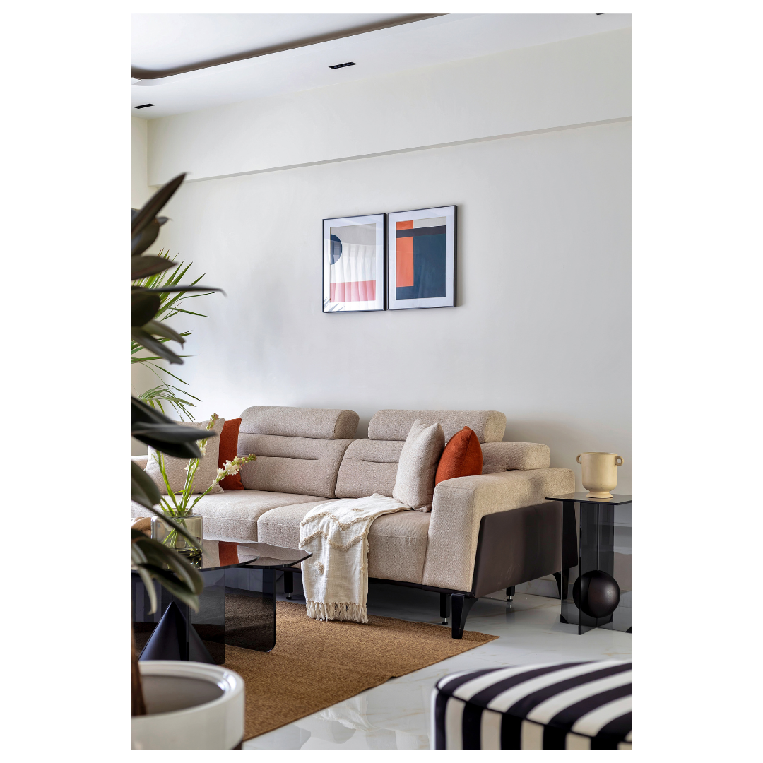 AD Small Spaces: An all-white finish gives this 865-square-foot Mumbai home an airy update